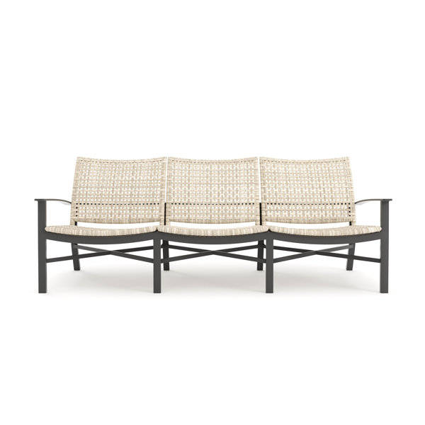 Winston Jasper 86'' Wide Outdoor Wicker Patio Sofa Wayfair